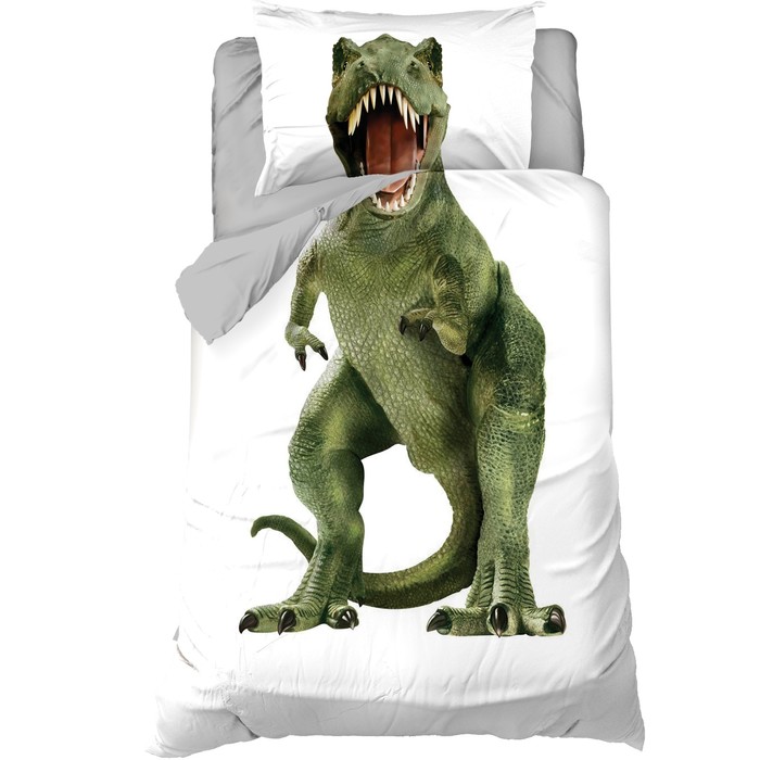 

Постельное белье "Этель" 1,5 сп Green Dino 143x215 см, 150x214 см, 50x70 см -1 шт