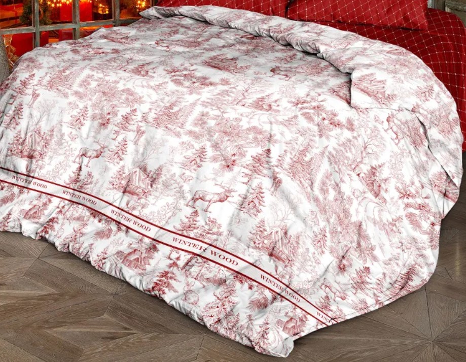 

Пододеяльник перкаль 215х220 Mia Cara Winter Wood, Mia Cara серия Перкаль