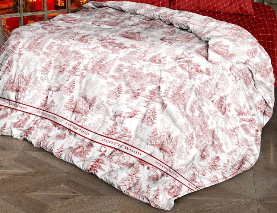 

Пододеяльник перкаль 215х220 Mia Cara Winter Wood, Mia Cara серия Перкаль