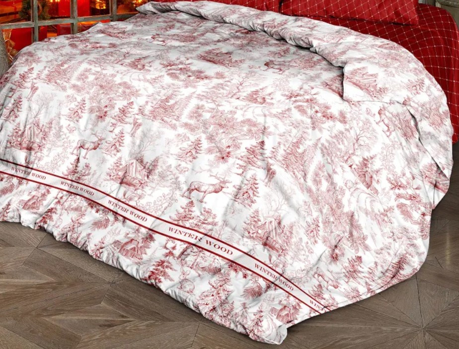 

Пододеяльник перкаль 215х175 Mia Cara Winter Wood, Mia Cara серия Перкаль