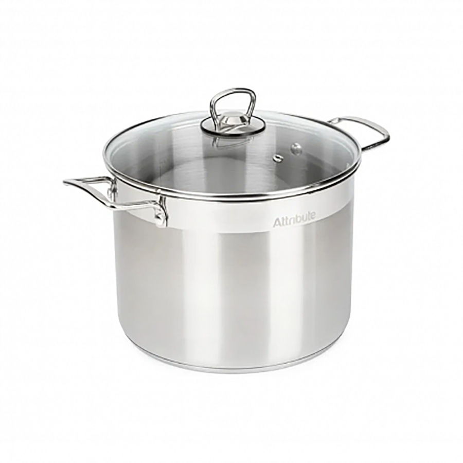 

Кастрюля Attribute Master Chef 12 л с крышкой, Серебристый, Стокмарт-Кастрюли1-8