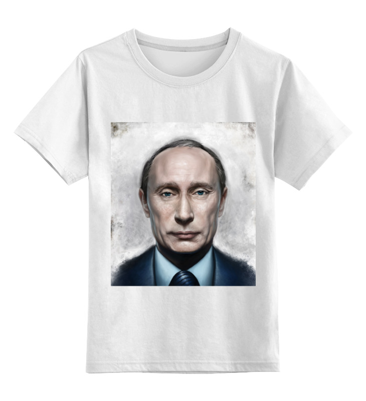 

Детская футболка Printio Путин цв.белый р.128, 0000000781753