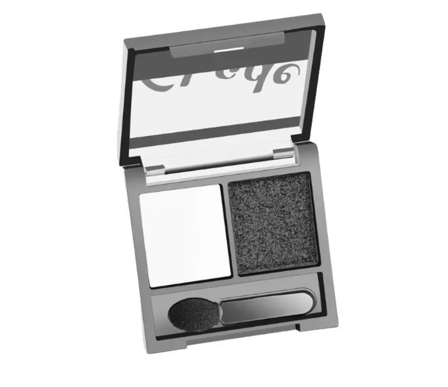 

Тени для век Farres cosmetics Shade 2-х цветные №01 Белыйчерный, Белый;черный, изысканный макияж