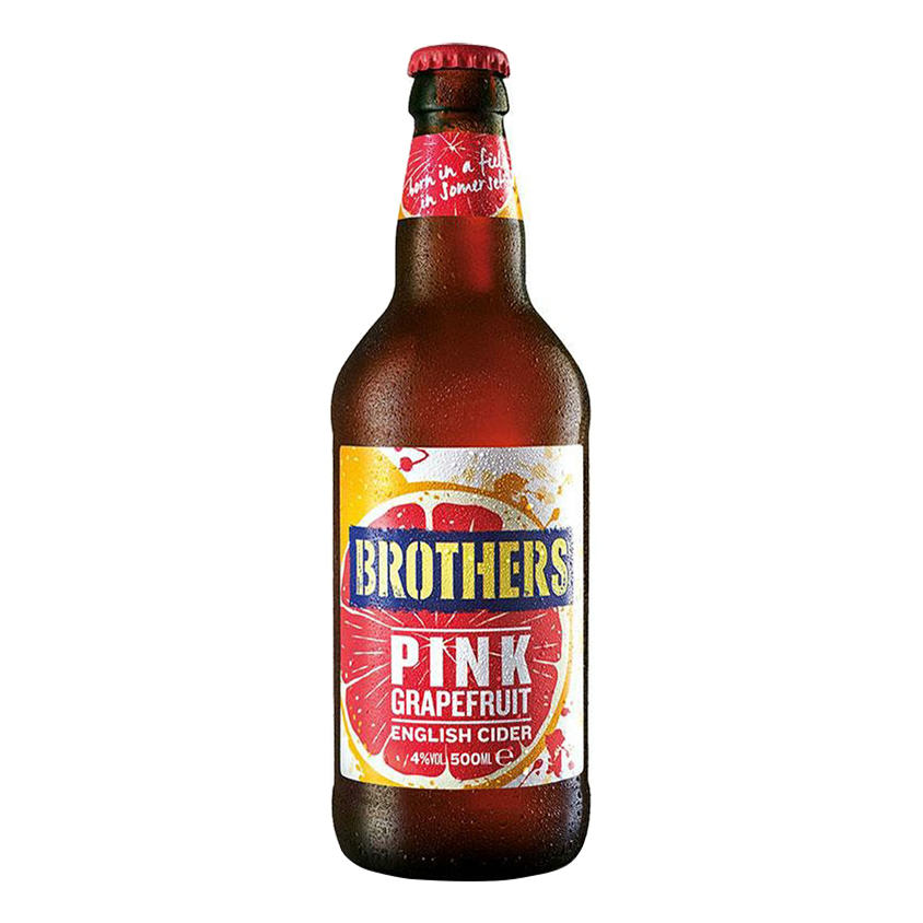 Сидр Brothers Pink Grapefruit English Cider розовый сладкий 4% 0,5 л Великобритания