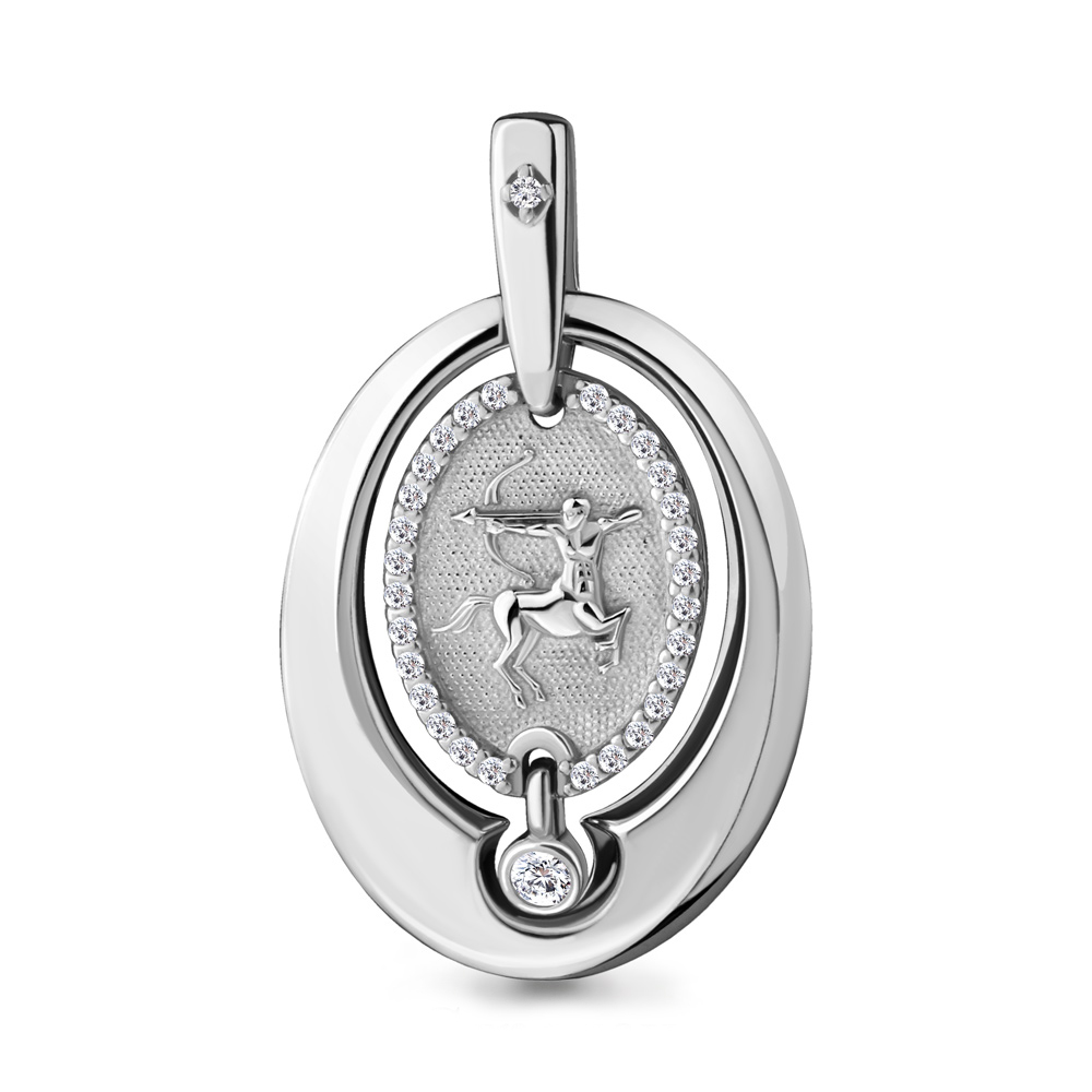 

Подвеска из серебра с фианитом Aquamarine 23142А_925_р, 23142А_925_р