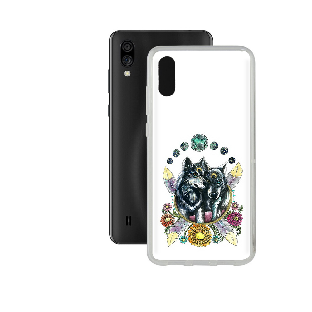 

Чехол MyPads Tocco для ZTE Blade A5 (2020) красивые волки абстракция (PT226944.454.408), Прозрачный, Tocco