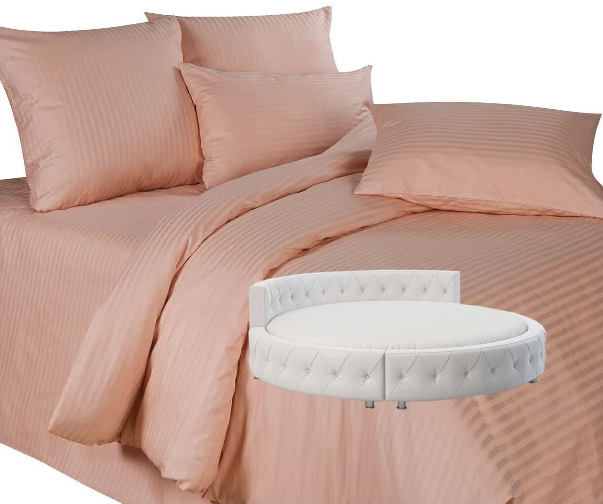 

Простыня Maktex круглая из страйп-сатина на резинке 200x200x30 Крем 1х1, круглая из страйп сатина на резинке 140 - Асфальт 1х1