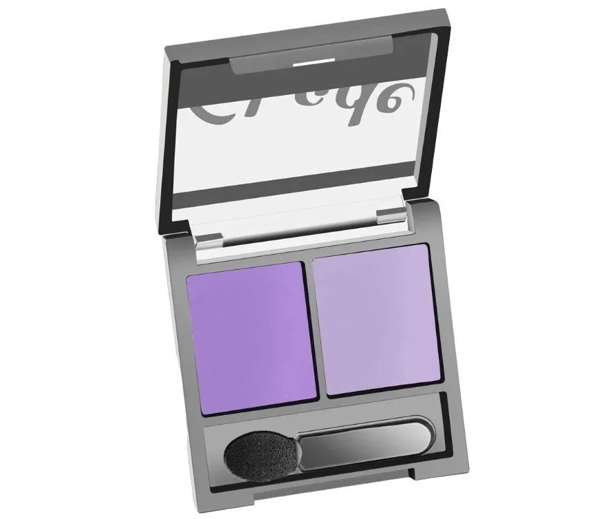 

Тени для век Farres cosmetics Shade 2-х цветные №10 Лавандовыйсеро-сиреневый, изысканный макияж