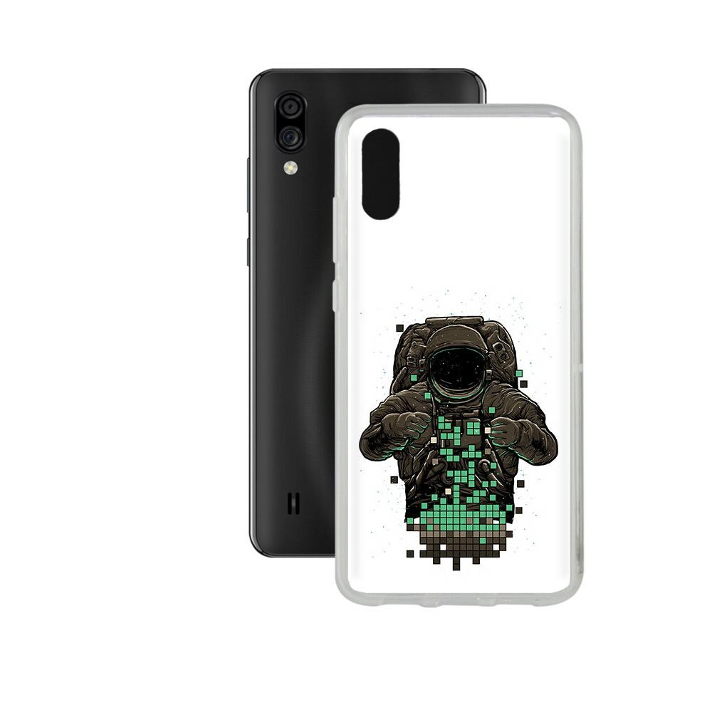 

Чехол MyPads Tocco для ZTE Blade A5 (2020) космонавт с пикселями (PT226944.454.394), Прозрачный, Tocco