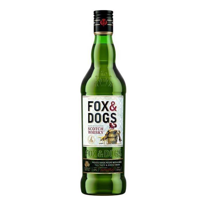 

Виски Fox and Dogs купажированный 40% 0,5 л Россия