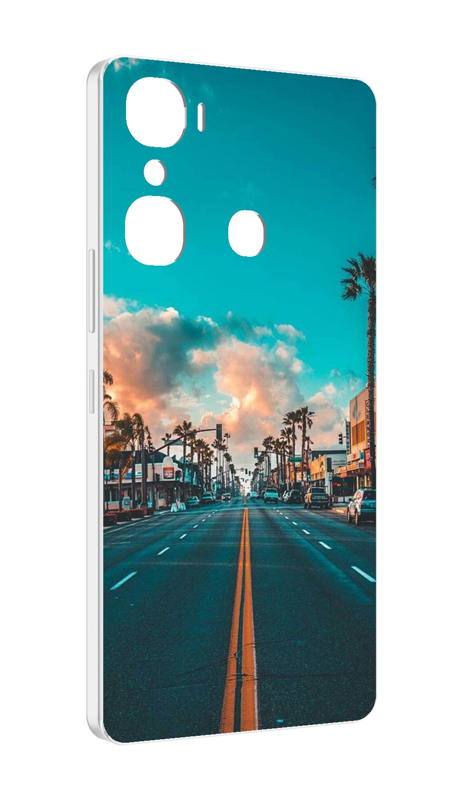 

Чехол MyPads дорога-в-лос-анджелес для Infinix Hot 12 Pro, Прозрачный, Tocco