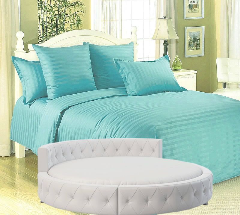 

Простыня Maktex круглая из страйп-сатина на резинке 200x200x20 Бирюза 1х1, круглая из страйп сатина на резинке 140 - Асфальт 1х1