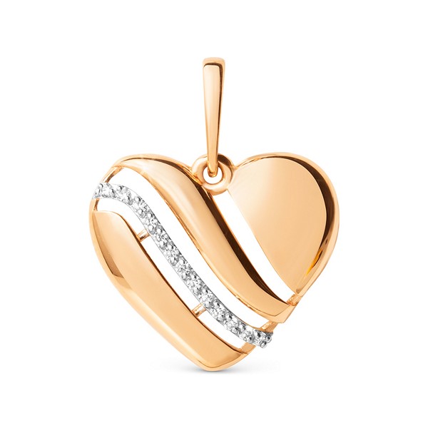 

Кулон из золота Golden Eagle 106148-1102, фианит, 106148-1102