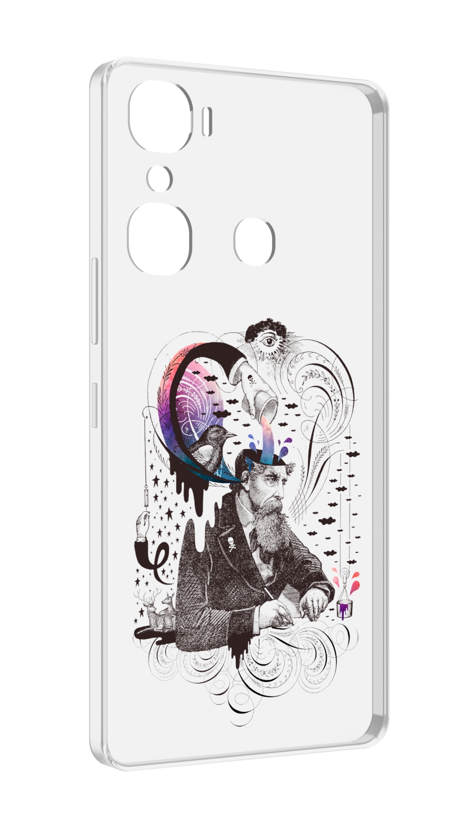 

Чехол MyPads абстракция думающий мужчина для Infinix Hot 12 Pro, Прозрачный, Tocco