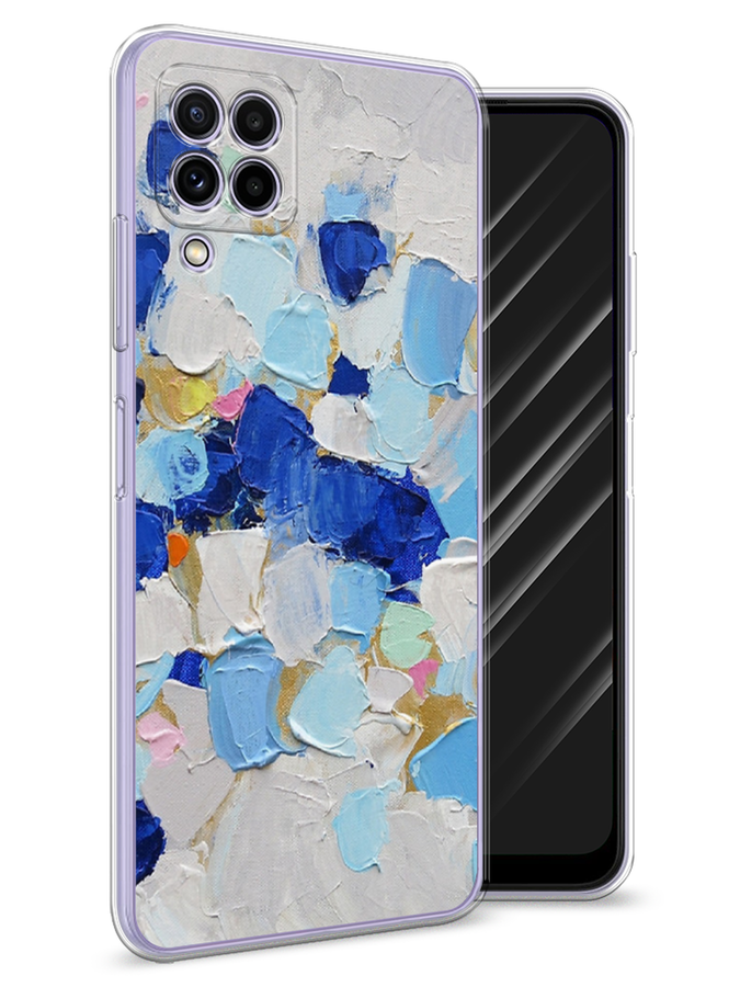 

Чехол Awog на Samsung Galaxy A22 / Самсунг A22 "Холст сине-белый", Разноцветный, 2103150-10