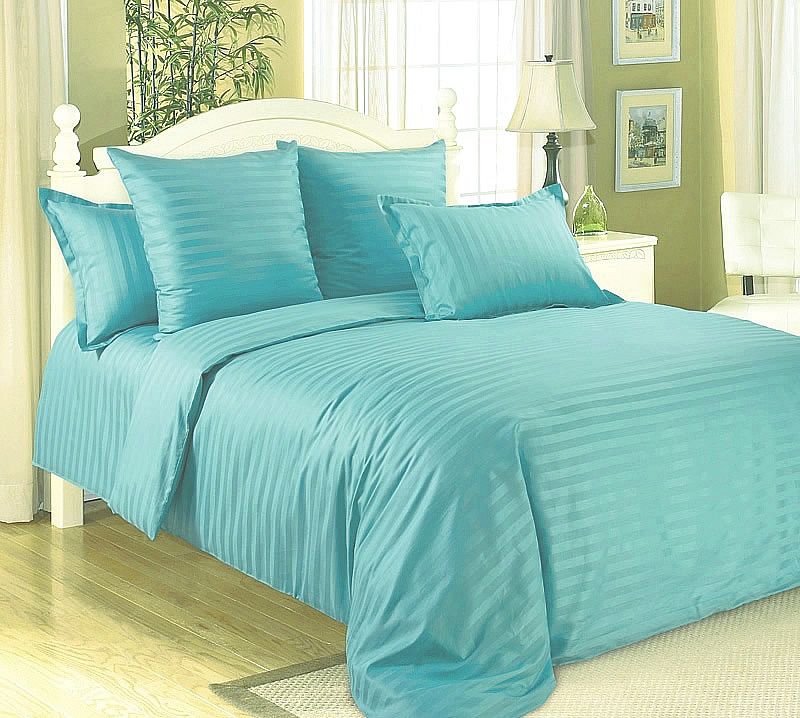 

Простыня Maktex из страйп-сатина на резинке 160x200x20 Бирюза 1х1, Простыни из страйп-сатина на резинке 125