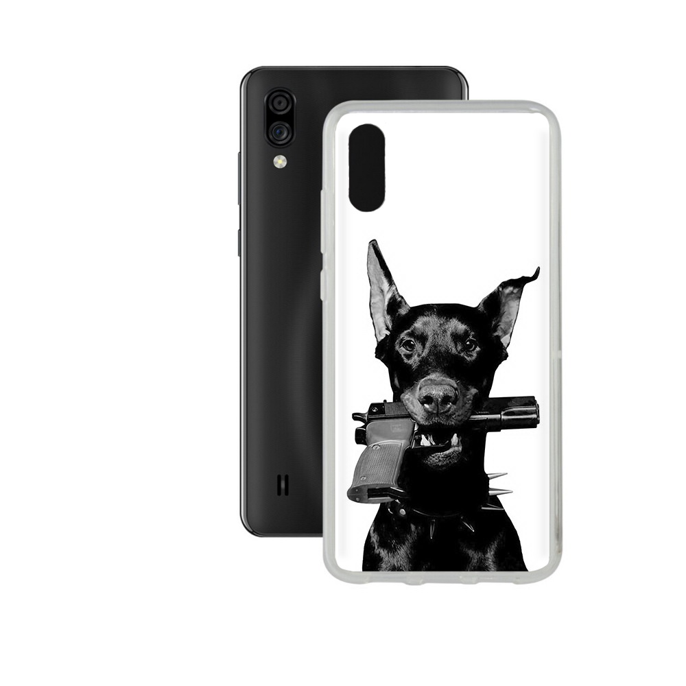Чехол MyPads Tocco для ZTE Blade A5 (2020) доберман с пистолетом (PT226944.454.331)