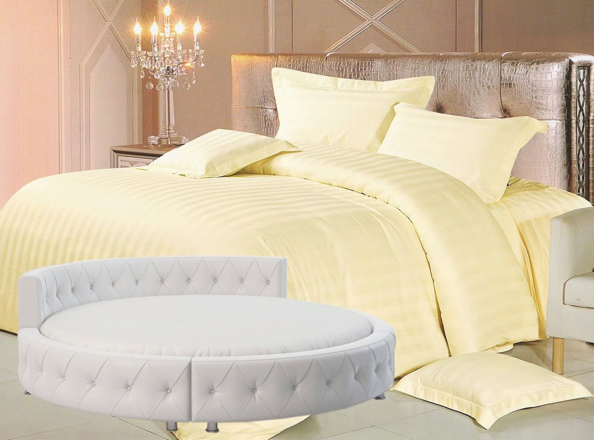 

Простыня Maktex круглая из страйп-сатина на резинке 200x200x30 Шампань 3х3, круглая из страйп сатина на резинке 140 - Асфальт 1х1