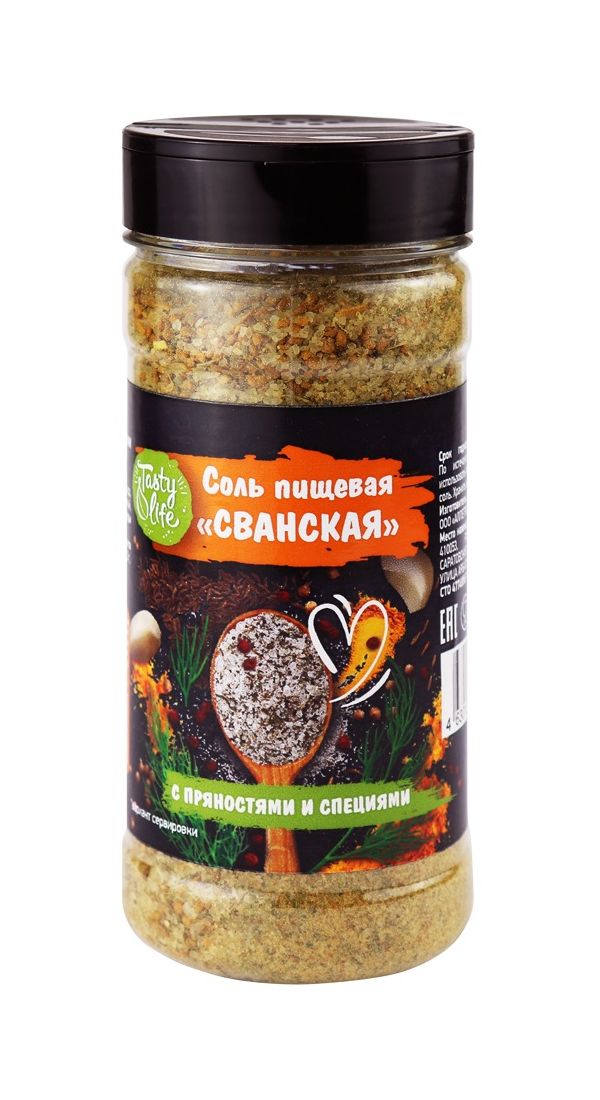 

Соль пищевая Tasty Life Сванская специи-пряности мелкая 450 г