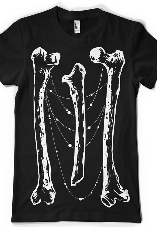 

Футболка унисекс NoBrand CM Bones черная M, Черный, CM Bones