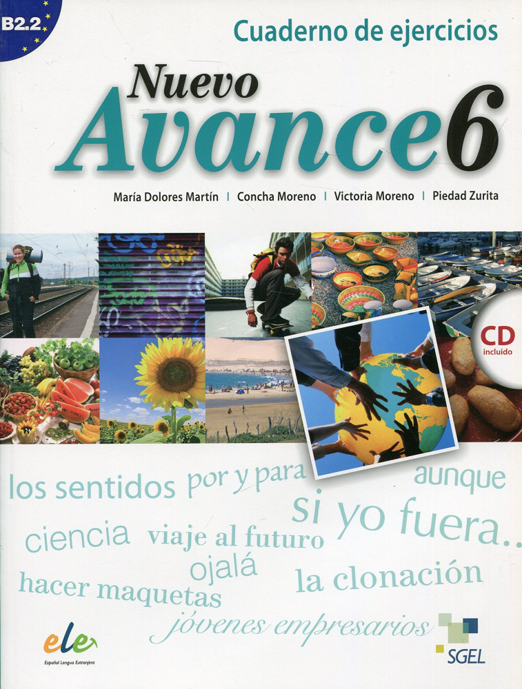 фото Книга nuevo avance 6 ejercicios + cd sgel