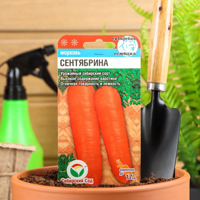 Семена морковь Сибирский сад Сентябрина Р00007373 1 уп.