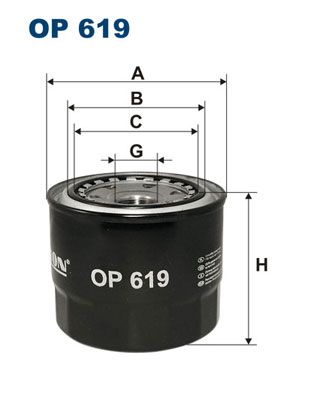 

Фильтр масляный FILTRON OP619