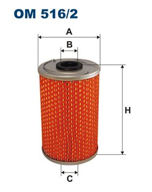 

Фильтр масляный FILTRON OM516/2