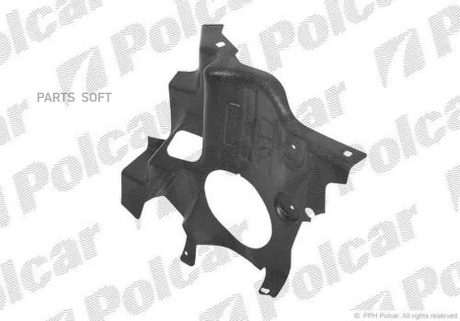 Peugeot 206 (2) 01.98 - 04.09 :Защита Под Двигатель Левая Polcar 5723347q