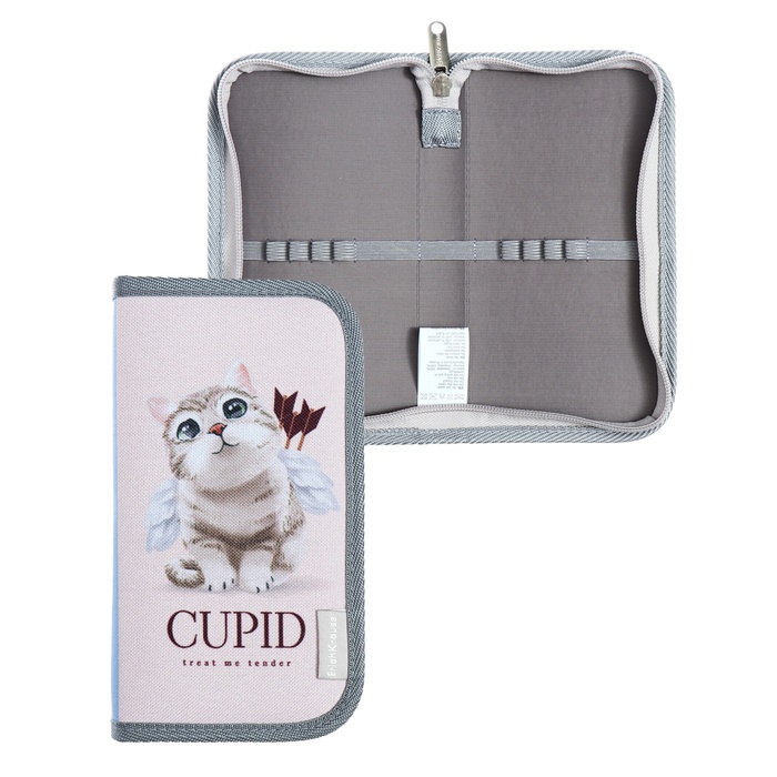 

Пенал ErichKrause Cupids 1 секция 110 х 205 х 30 мм, текстильный, Разноцветный