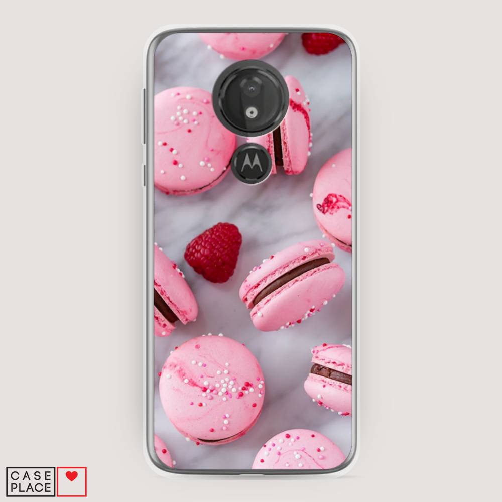 Чехол Awog на Motorola Moto G7 Power / Моторола Мото G7 Power Макарони с малиной