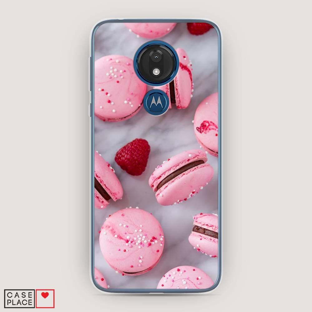 

Чехол Awog на Motorola Moto G7 / Моторола Мото G7 "Макарони с малиной", Разноцветный, 241150-10