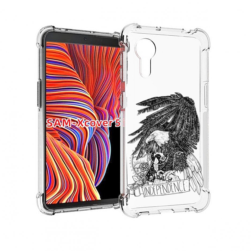 

Чехол MyPads черно белый сокол для Samsung Galaxy Xcover 5, Прозрачный, Tocco