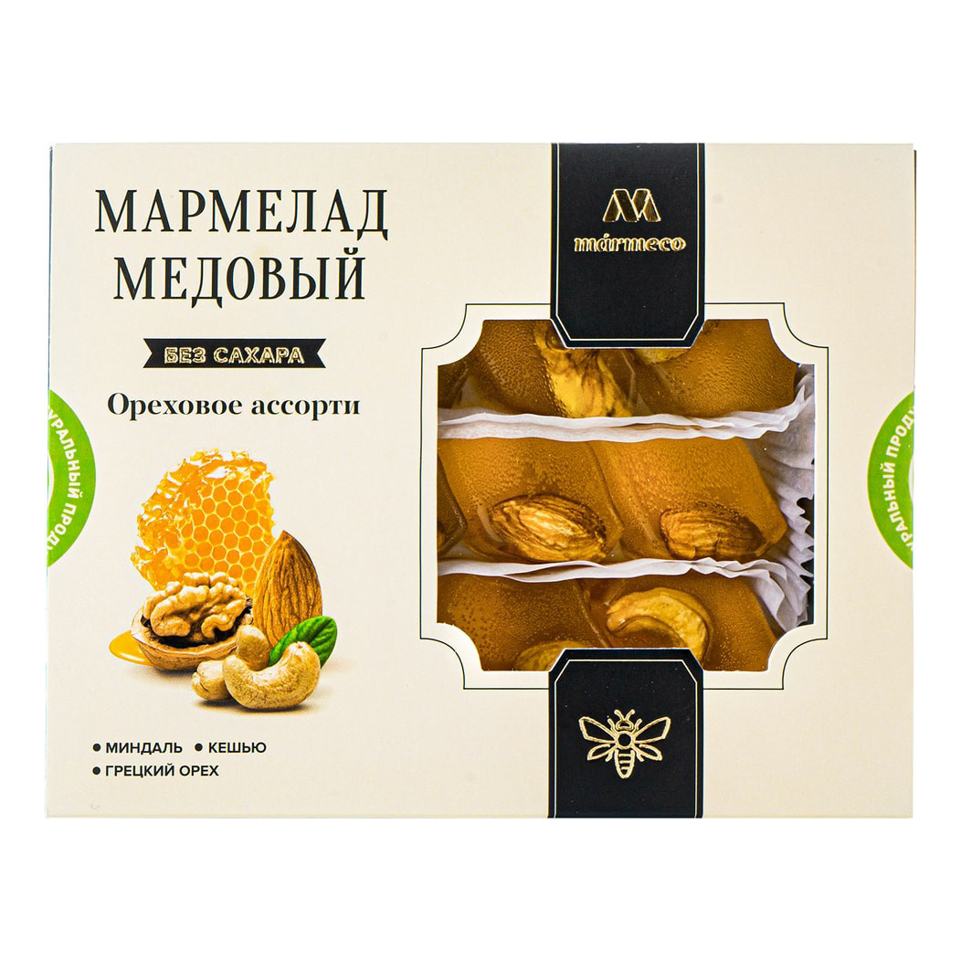

Мармелад Marmeco Ореховое ассорти медовый 200 г