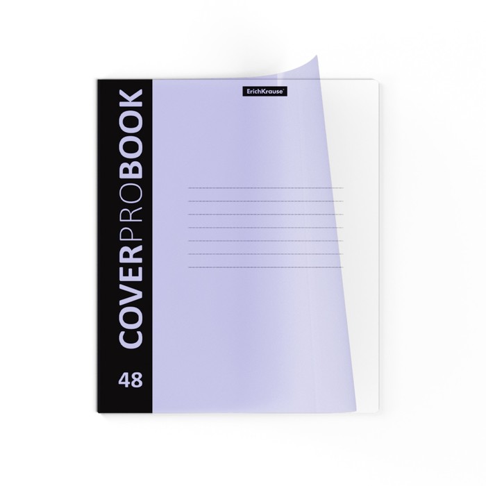 

Тетрадь 48 л в клетку ErichKrause CoverProBook Pastel пластиковая обложка блок офсет бе…