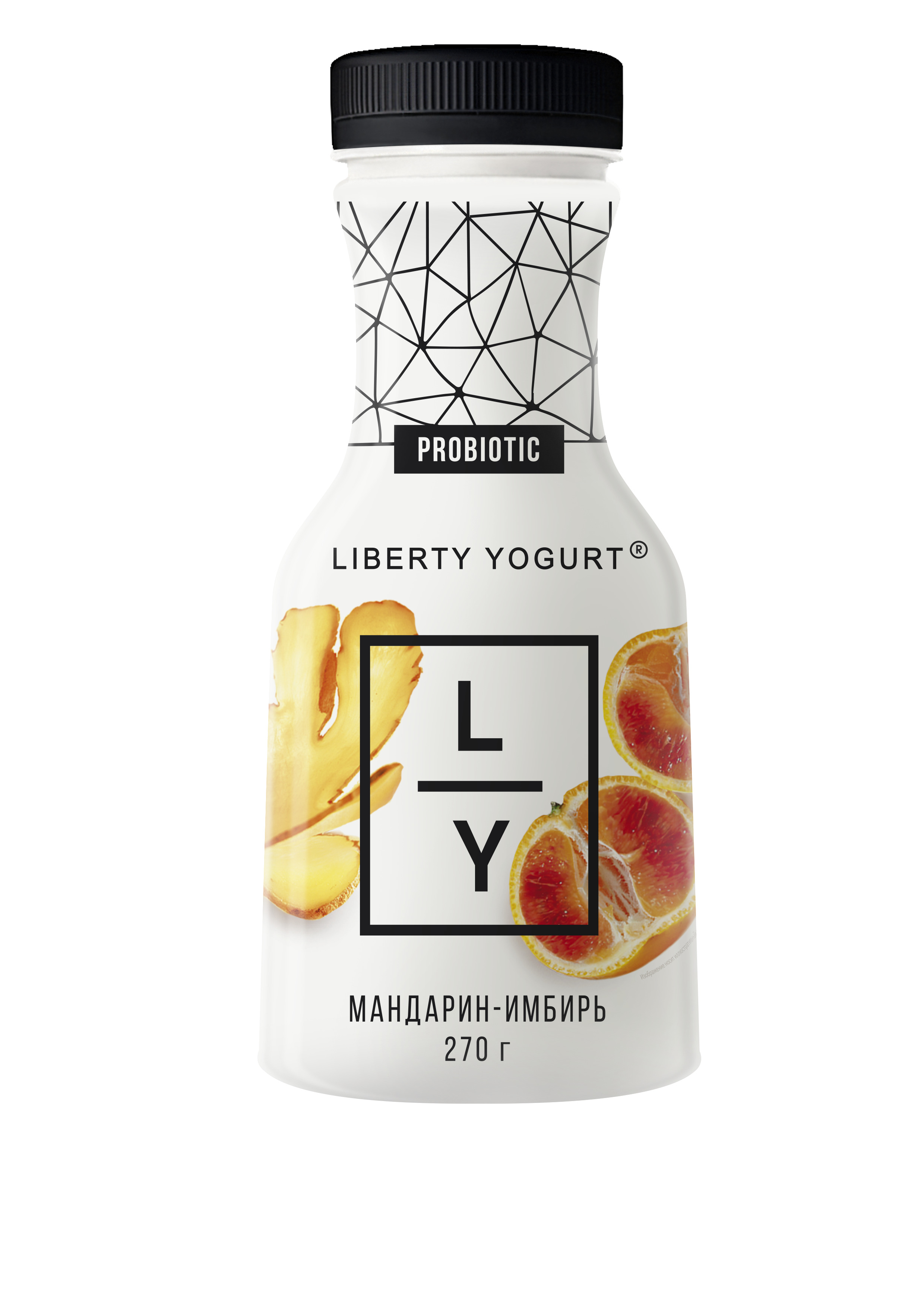 Йогурт питьевой Liberty Yogurt мандарин-имбирь 2% 270 г
