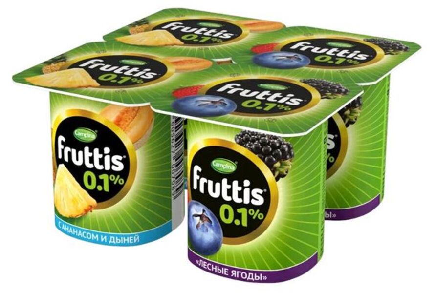 

Йогурт Fruttis ананас-дыня-лесные ягоды 0,1% 110 г