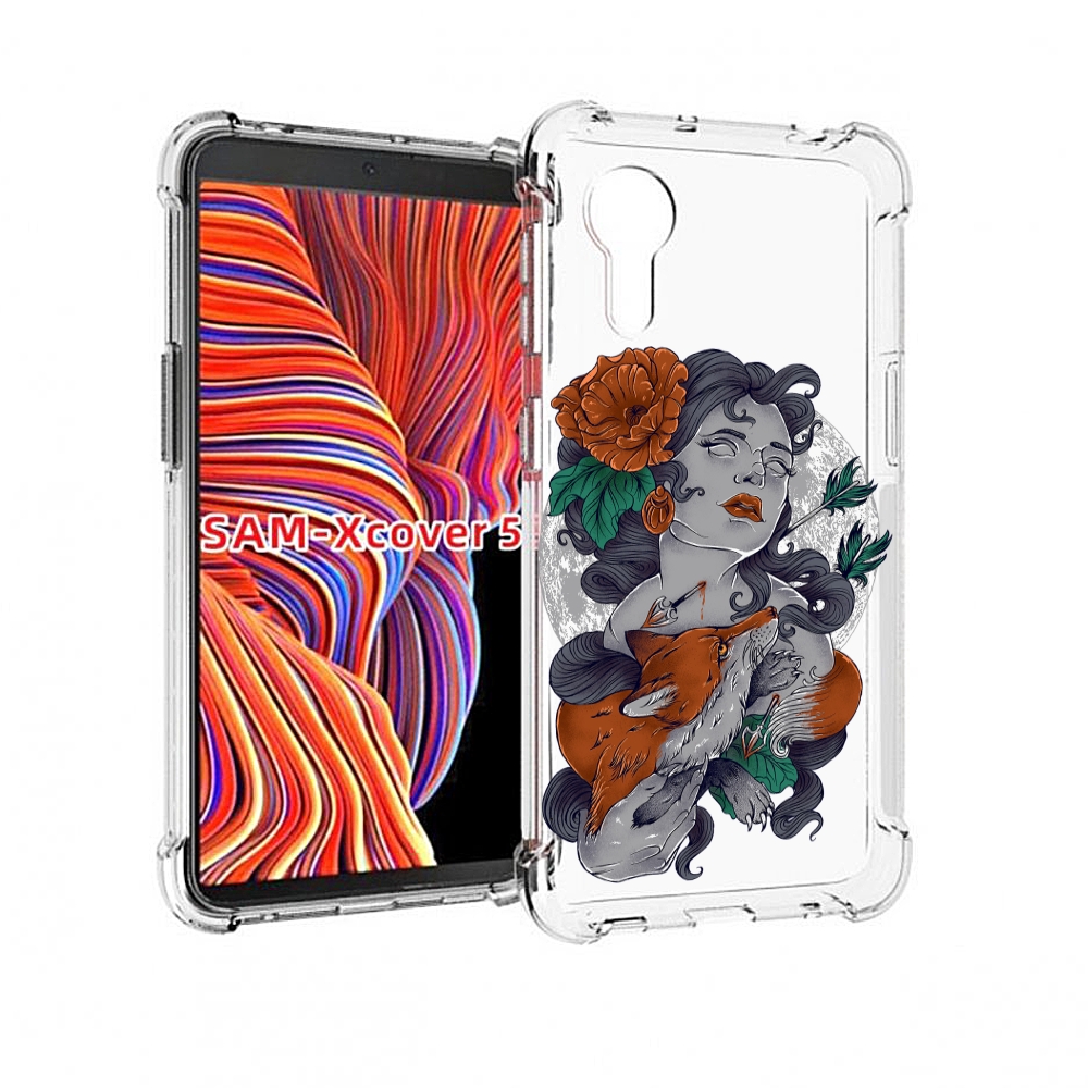 

Чехол MyPads темная девушка с лисой для Samsung Galaxy Xcover 5, Прозрачный, Tocco
