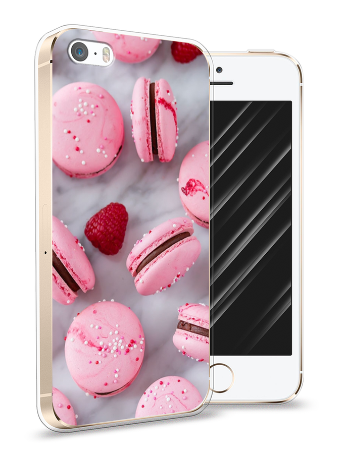 

Чехол Awog на Apple iPhone 5 / Айфон 5 "Макарони с малиной", Разноцветный, 10350-10