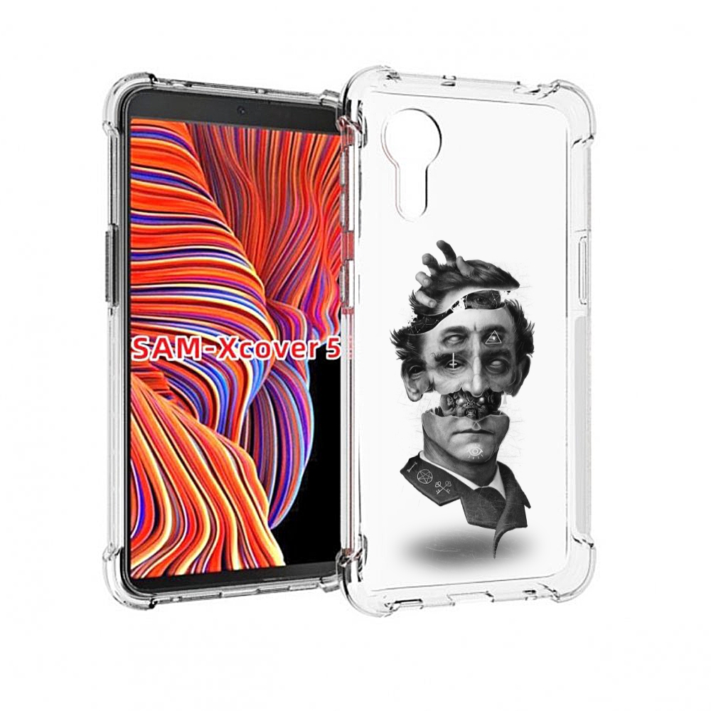 

Чехол MyPads страшное лицо абстракция для Samsung Galaxy Xcover 5, Прозрачный, Tocco