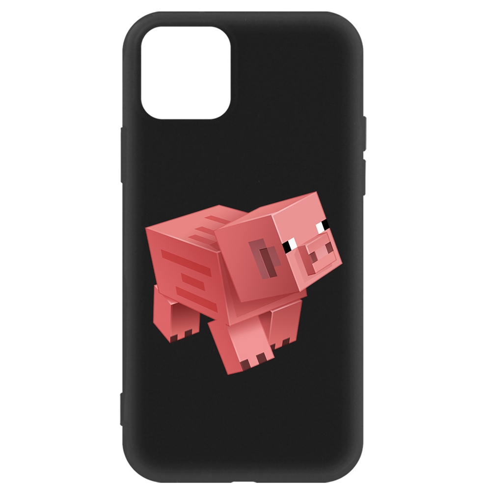 

Чехол-накладка Krutoff Soft Case Minecraft-Свинка для iPhone 11 Pro черный