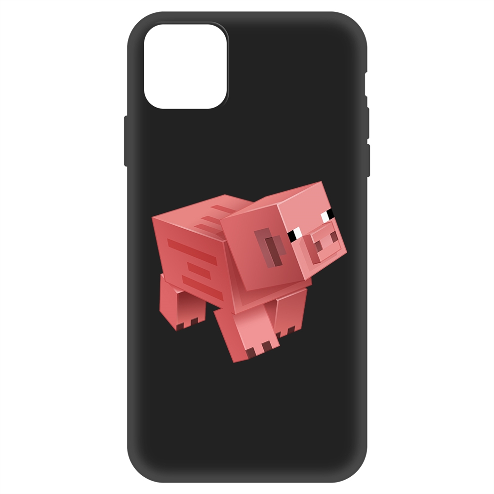 

Чехол-накладка Krutoff Soft Case Minecraft-Свинка для iPhone 11 Pro Max черный