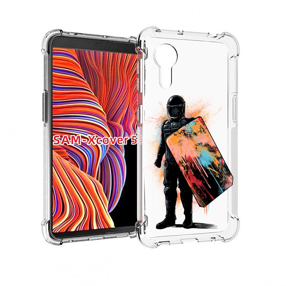 

Чехол MyPads солдат с красочным щитом для Samsung Galaxy Xcover 5, Прозрачный, Tocco