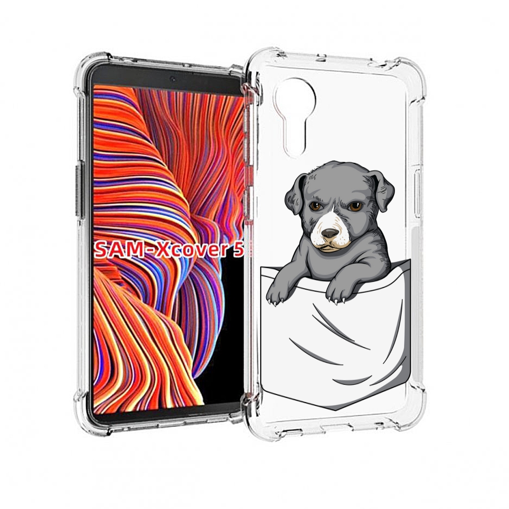 

Чехол MyPads собачка в кармане для Samsung Galaxy Xcover 5, Прозрачный, Tocco
