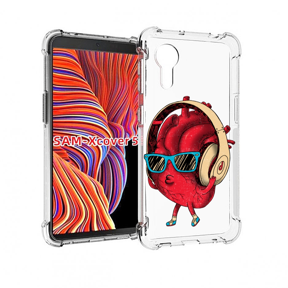 

Чехол MyPads слушай сердце для Samsung Galaxy Xcover 5, Прозрачный, Tocco