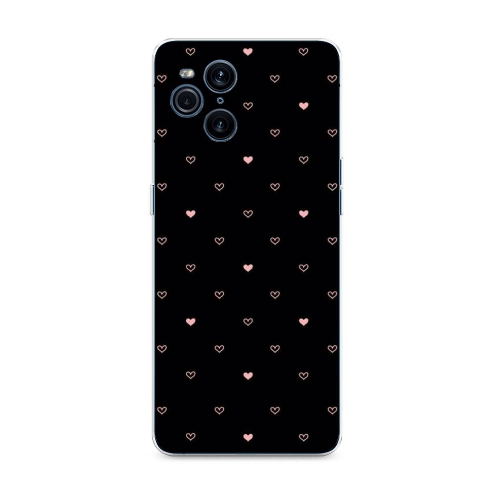

Чехол Awog на Oppo Find X3 Pro "Черный фон и сердечки", Разноцветный, 255750-3