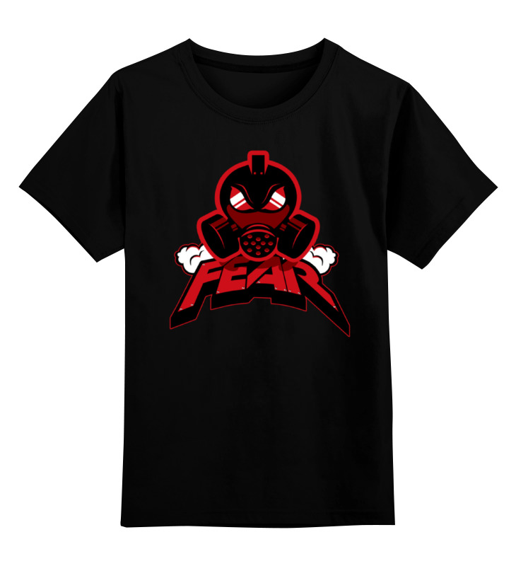 

Детская футболка Printio Fear art цв.черный р.128, 0000000779440