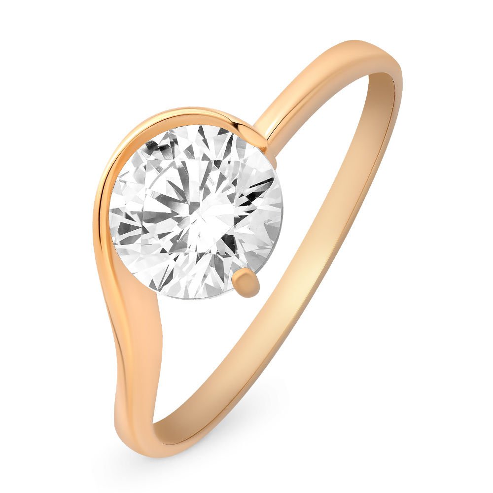 

Кольцо женское из красного золота с кристаллами cваровски 585Gold 301009628, р, 301009628