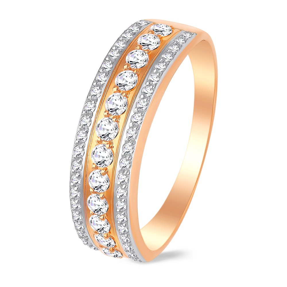 

Кольцо женское из красного золота с кристаллами cваровски 585Gold 301011578, р. 18,5, 301011578