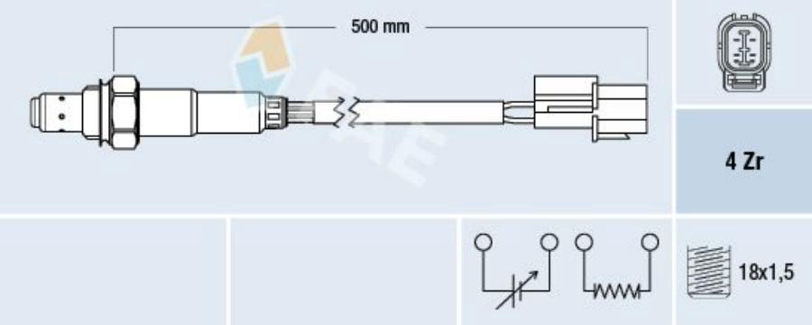 

Oxygen Sensor FAE арт. 77785